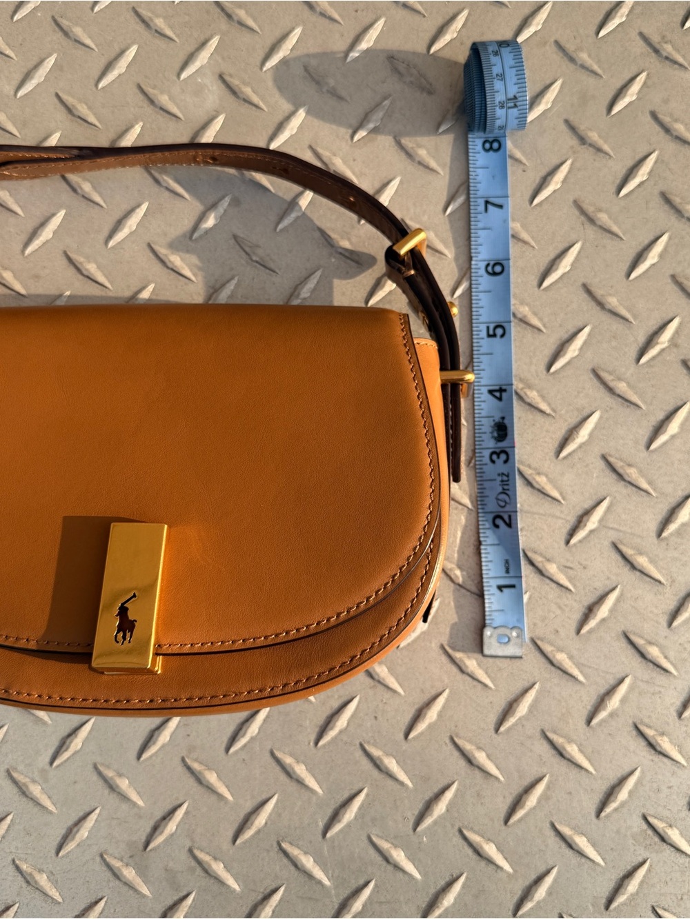Polo Ralph Lauren ID Calfskin Mini Saddle Bag - Picture 12 of 12
